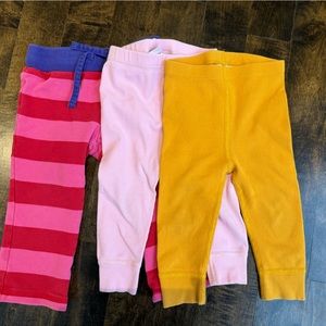 Lot of 3 Hanna Andersson toddler pants.